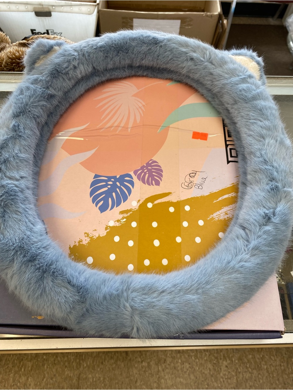 Steering wheel cover